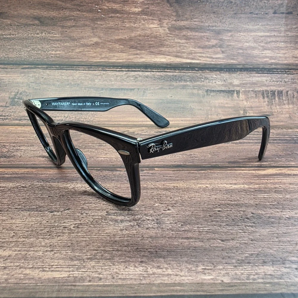 Ray-Ban RB2140 901/58 Original Wayfarer Black Sunglasses Frames 50-22 Italy